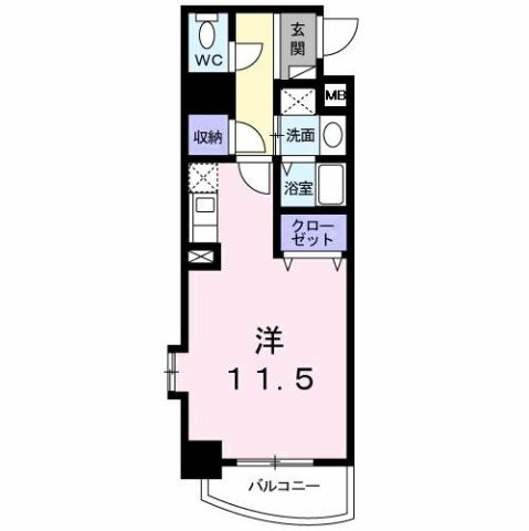 アット長田の間取り