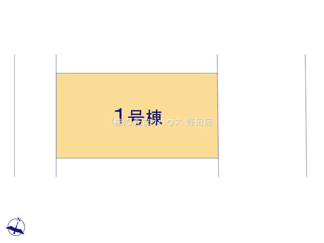 流山市江戸川台西12期　新築戸建　1号棟の区画図|1号棟