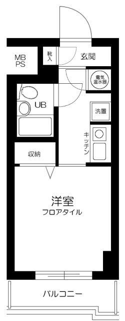 エヴェナール二子新地の間取り