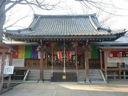 等々力不動尊まで1358m