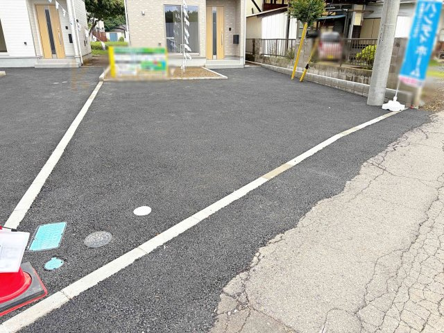 古河市諸川第9　新築戸建て　3号棟の駐車場|カースペースは2台お停めいただけます♪