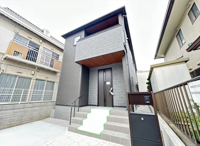 【外観】 | 志木市中宗岡1丁目　新築一戸建住宅　全1棟　(丸井志木店) | 長期優良住宅認定取得。安心・快適に暮らせる住まいです。
完成済みのため、いつでも内覧可能です。