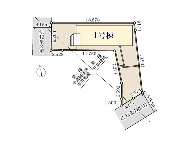 【区画図】 | 志木市中宗岡1丁目　新築一戸建住宅　全1棟　(丸井志木店) | 設計・建設性能評価取得、長期優良住宅認定。将来まで安心して暮らせる住まいです。