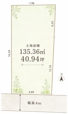 田原本町小室２期の区画図