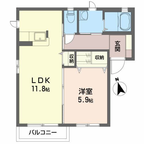 メゾン美完成 Ａの間取り
