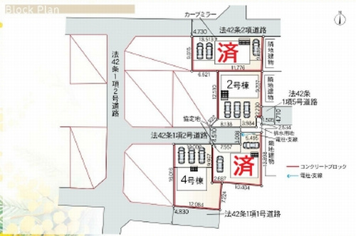 【区画図】 | 【仲介手数料０円】秦野市堀西第25　新築一戸建て　全4棟 | 秦野市堀西第25　新築一戸建て　全4棟