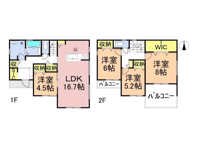 リーブルガーデン　本巣市下真桑　全4区画分譲の間取り|■4号棟　■ヤマダ不動産　株式会社リライフ　
■夢のマイホーム購入をフルサポートします！