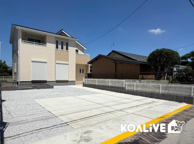 【外観】 | 高崎市南新波町　新築住宅 | 現地ご案内ツアー開催中！早朝やお仕事帰りのご見学にもすぐ対応致します！見学ご予約はコアライブまでお気軽にお問い合わせ下さい！