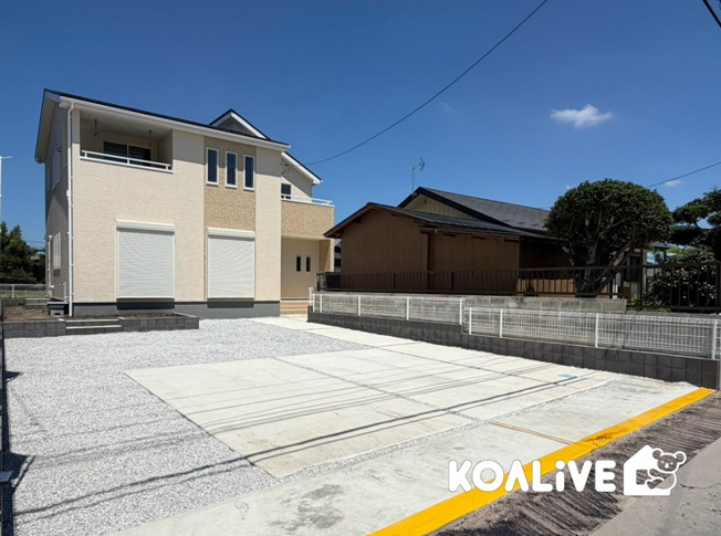 【外観】 | 高崎市南新波町　新築住宅 | 現地ご案内ツアー開催中！早朝やお仕事帰りのご見学にもすぐ対応致します！見学ご予約はコアライブまでお気軽にお問い合わせ下さい！