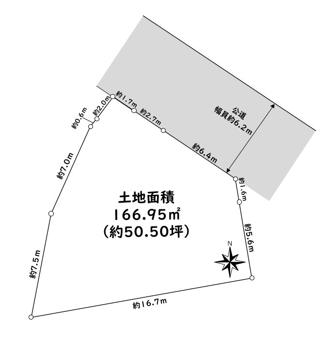 明石市大久保町西島土地の土地図