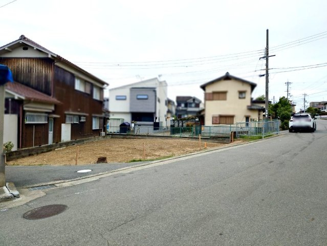 明石市大久保町西島土地の前面道路含む現地写真