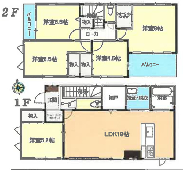 【間取り】 | 羽生市大字中岩瀬　中古戸建