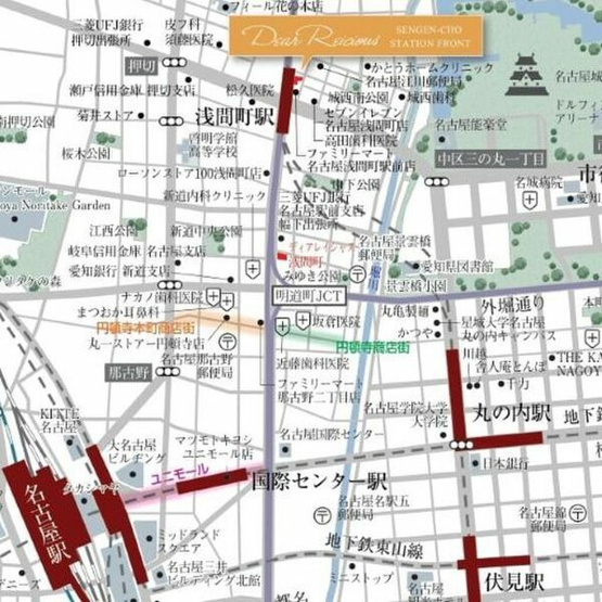 【地図】 | ディアレイシャス浅間町ステーションフロント