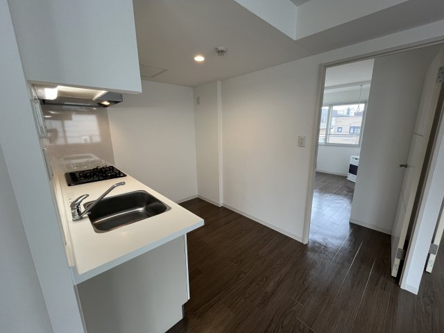 札幌市豊平区月寒東五条５丁目の賃貸マンションのキッチン