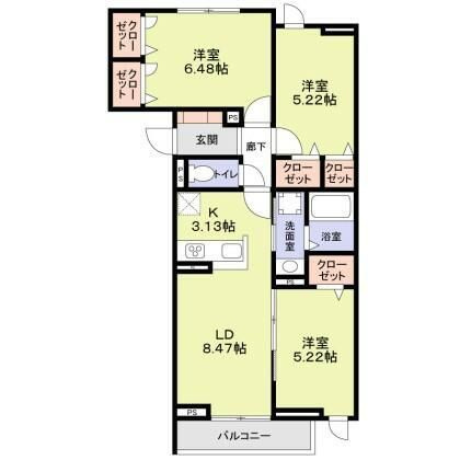 セレスティア西ヶ原の間取り