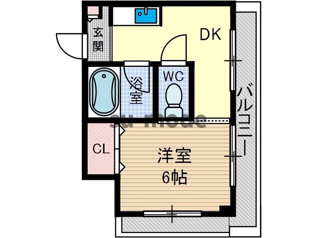 都部ハイツの間取り