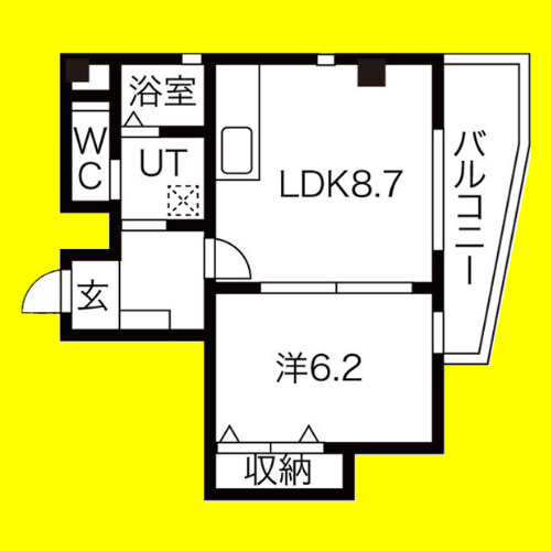 THE RESIDENCE IMAIKE NORTH　名古屋市賃貸　仲介手数料無料の間取り