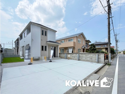 【外観】 | 前橋市朝日が丘町　新築住宅 | 現地ご案内ツアー開催中！早朝やお仕事帰りのご見学にもすぐ対応致します！見学ご予約はコアライブまでお気軽にお問い合わせ下さい！