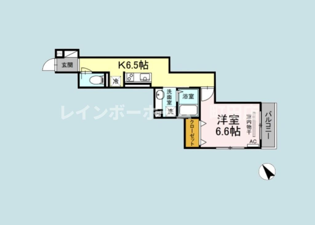 コンフォート新治※初期費用分割あと払いサービス利用可能物件の間取り