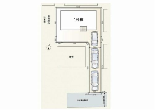 【区画図】 | 【仲介手数料０円】厚木市三田南第9　新築一戸建て | 厚木市三田南第9　新築一戸建て