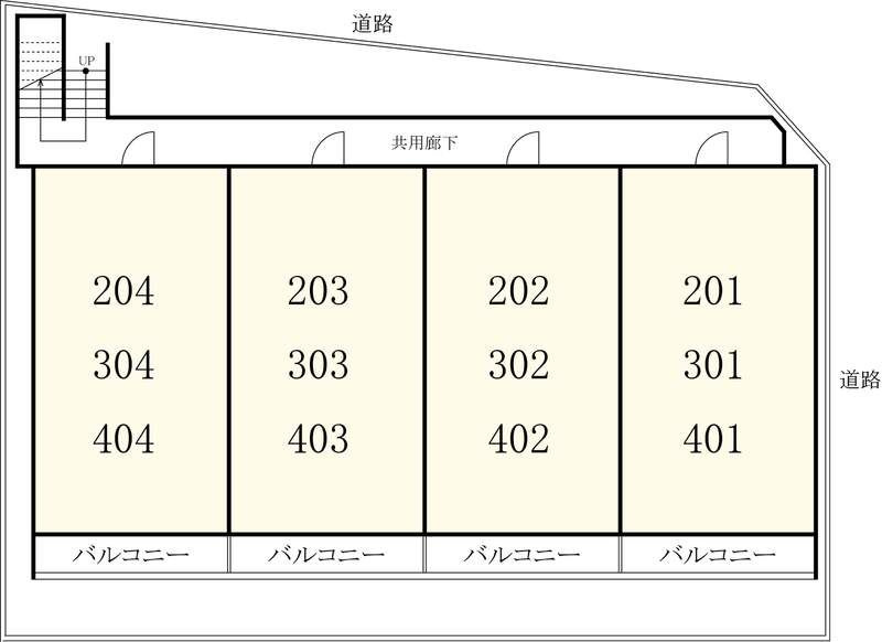 ヤマサイビルの区画図