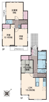 【間取り】 | 【仲介手数料無料！！】町田市鶴川4丁目　新築戸建て（全3棟）1号棟　4940万円 | 1号棟
