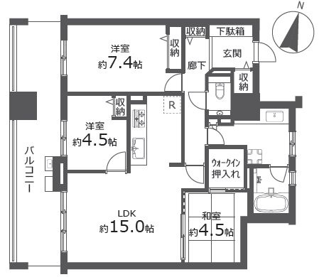【間取り】 | エスポアシティ札幌