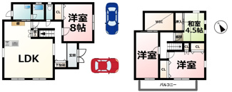 【間取り】 | 比叡平2丁目