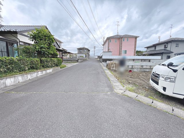 新築戸建・新築建売　鏡石町境第5　第一小・鏡石中の前面道路含む現地写真|北側前面道路