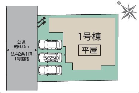 【区画図】 | 川越市日東町2期 | 全1棟