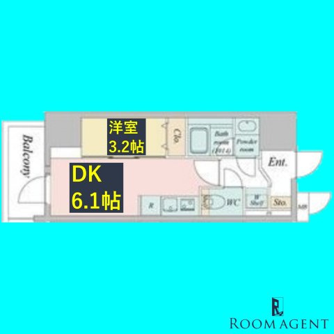 ルネフラッツ今池駅前Southの間取り