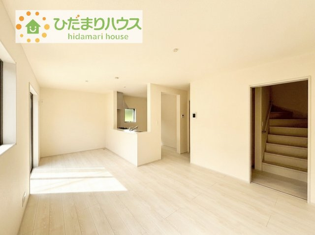 【居間・リビング】 | 第1土浦市木田余東台　新築戸建　1号棟 | 早くお仕事終わらせて、家に帰りたくなるようなリビングです(^^♪