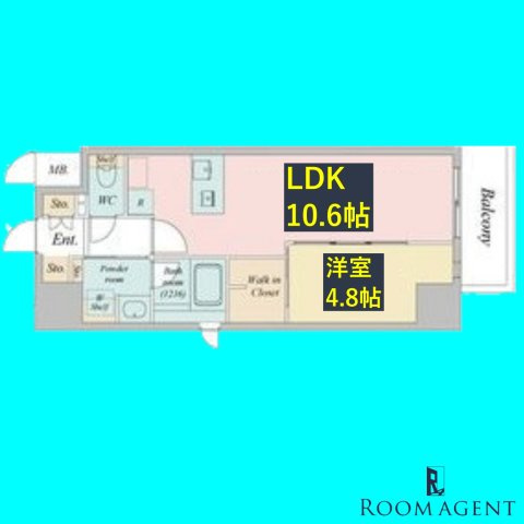 ルネフラッツ今池駅前Southの間取り