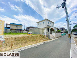 【前面道路含む現地写真】 | 宇治市木幡御蔵山　2区画　H号地　建築条件無し