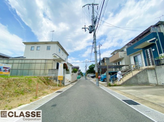 【前面道路含む現地写真】 | 宇治市木幡御蔵山　2区画　H号地　建築条件無し