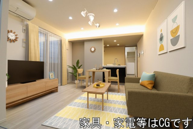 D-room弁天3丁目 Aの居間・リビング