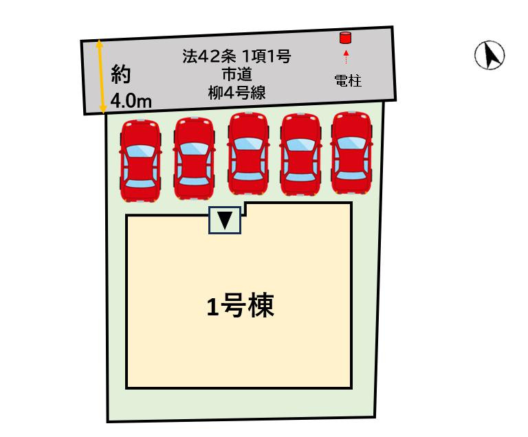 鳥栖市萱方町3期の区画図
