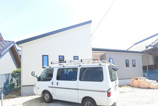鳥栖市萱方町3期の外観|建設現場
