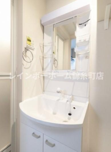 ハーモニーテラス南小岩Ⅺの独立洗面台|※建築中のため同施工会社参考写真となります。