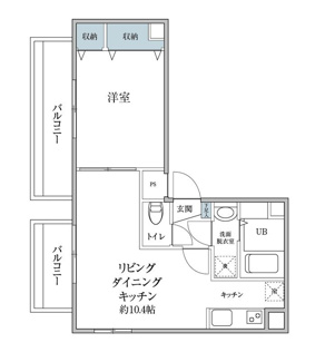 【間取り】 | Ｄｒｅａｍｉａ上野御徒町 | 間取りです。