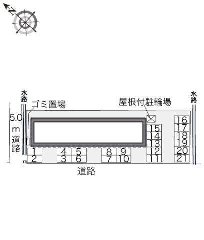 レオパレスアフルァンツの区画図