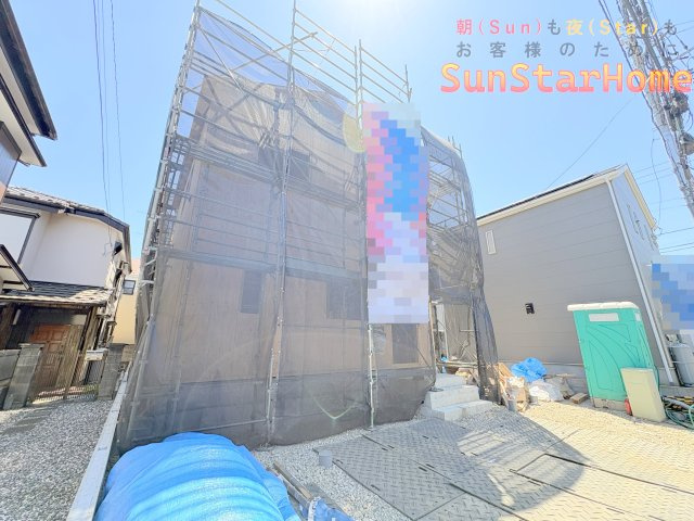 【サンスターホーム】武蔵村山市残堀4丁目　太陽光発電付き新築3号棟の外観
