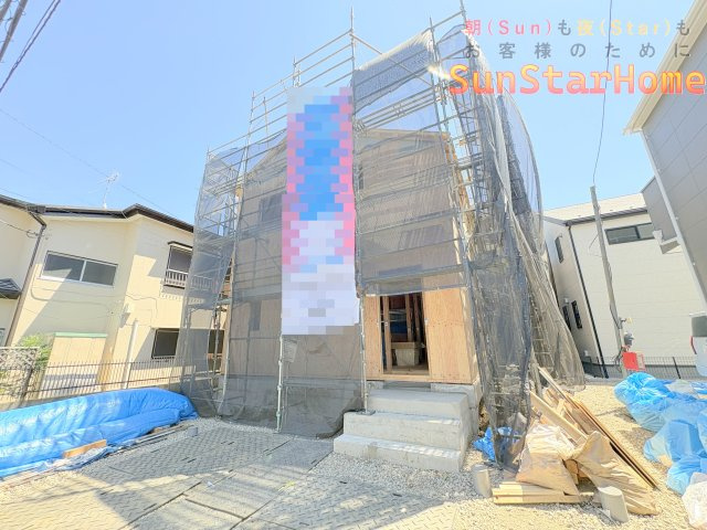 【サンスターホーム】武蔵村山市残堀4丁目　太陽光発電付き新築3号棟の外観