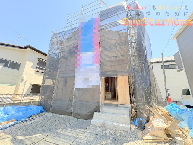 【サンスターホーム】武蔵村山市残堀4丁目　太陽光発電付き新築3号棟の外観
