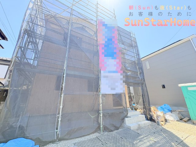 【サンスターホーム】武蔵村山市残堀4丁目　太陽光発電付き新築3号棟の外観