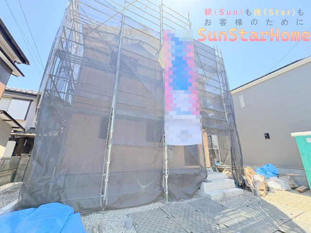 【サンスターホーム】武蔵村山市残堀4丁目　太陽光発電付き新築3号棟の外観