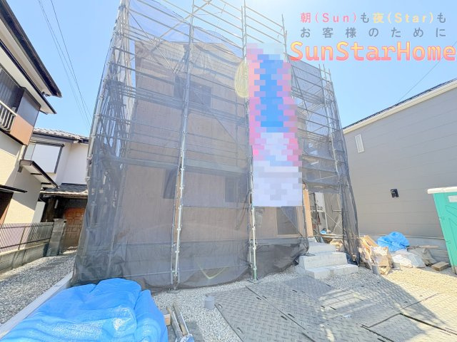 【サンスターホーム】武蔵村山市残堀4丁目　太陽光発電付き新築3号棟の外観