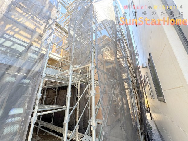 【サンスターホーム】武蔵村山市残堀4丁目　太陽光発電付き新築2号棟の外観