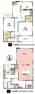【間取り】 | 【仲介手数料無料！！】町田市忠生2丁目　新築戸建て（全1棟）1号棟　4698万円