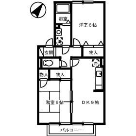 コーポラス中西の間取り